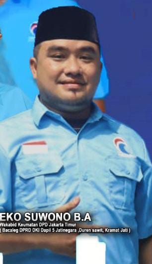 Eko Suwono B.A: Politisi Muda Partai Gelora Komen Terkait Ruas Jalan Raya Non Tol Berbayar Bagi Warga DKI Jakarta