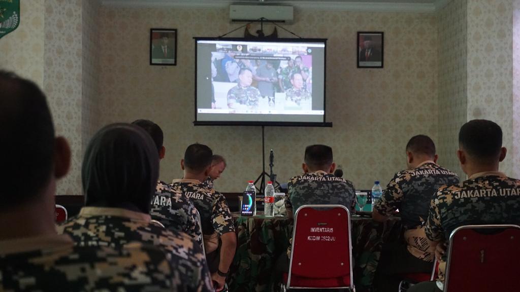 Prajurit & PNS Kodim 0502/JU Ikuti Launching Aplikasi ETWPAD