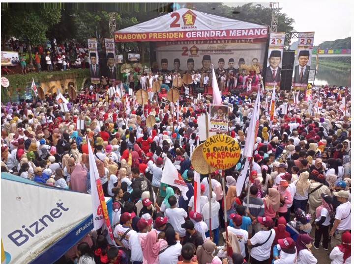 10 Ribu Warga Jakarta Timur Antusias Hadir di Acara Deklarasi Partai Gerindra HUT Ke-15