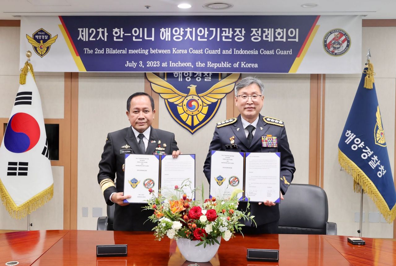 Bakamla RI - Korea Coast Guard Gelar Pertemuan Bilateral Ke-2