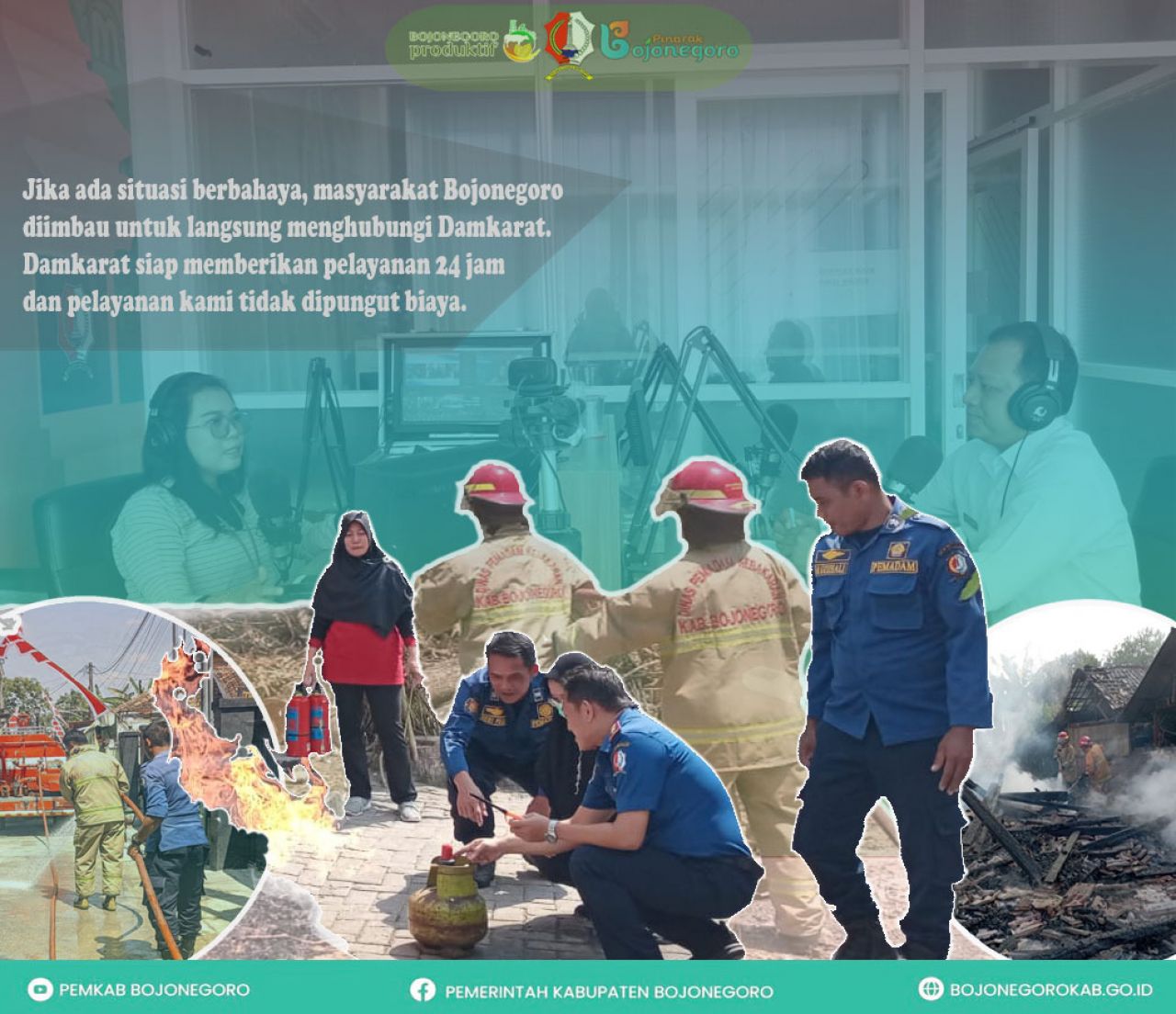 Tingkatkan Kualitas Pelayanan Petugas Damkarat Bojonegoro Selalu Siaga