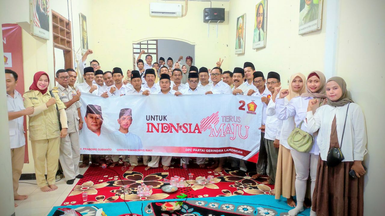 DPC. Gerindra Lamongan Usulkan Duet Prabowo-Gibran Pada Pilpres 2024