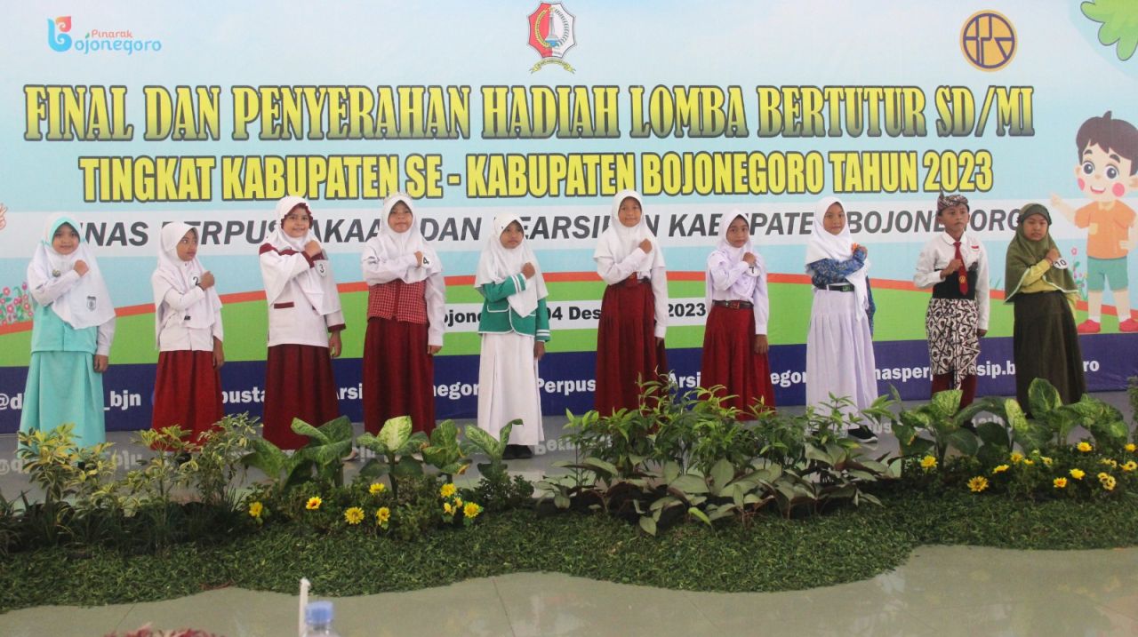 Semangat Anak-anak Peserta Lomba Bertutur Pemkab Bojonegoro, Kampanye Tingkatkan Literasi