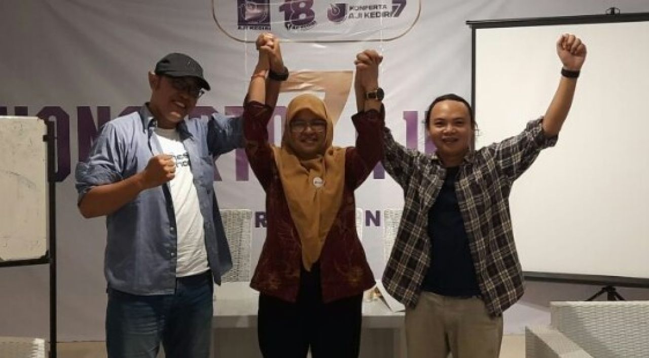 Miko-Fatikhin Terpilih Jadi Ketua dan Sekretaris AJI Kediri 2024-2027