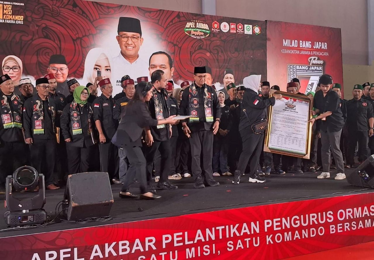 Ormas Bang Japar Deklarasi Kemenangan Anis Baswedan Cagub Jakarta