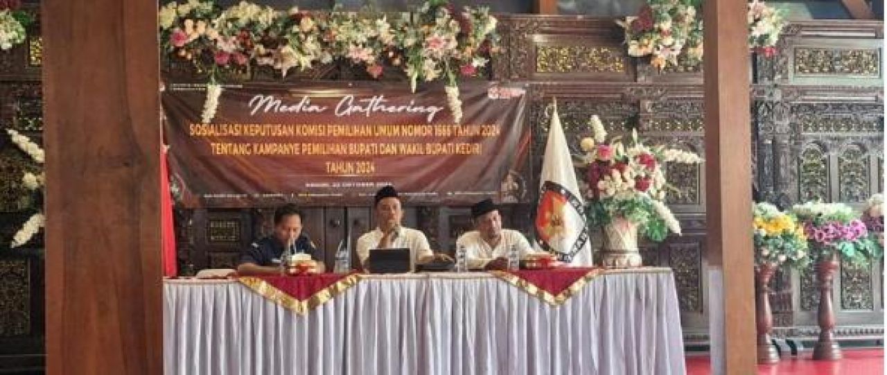 KPU Kabupaten Kediri Akan Menggelar Debat Publik 2 Paslon Bupati dan Wakil Bupati Kediri