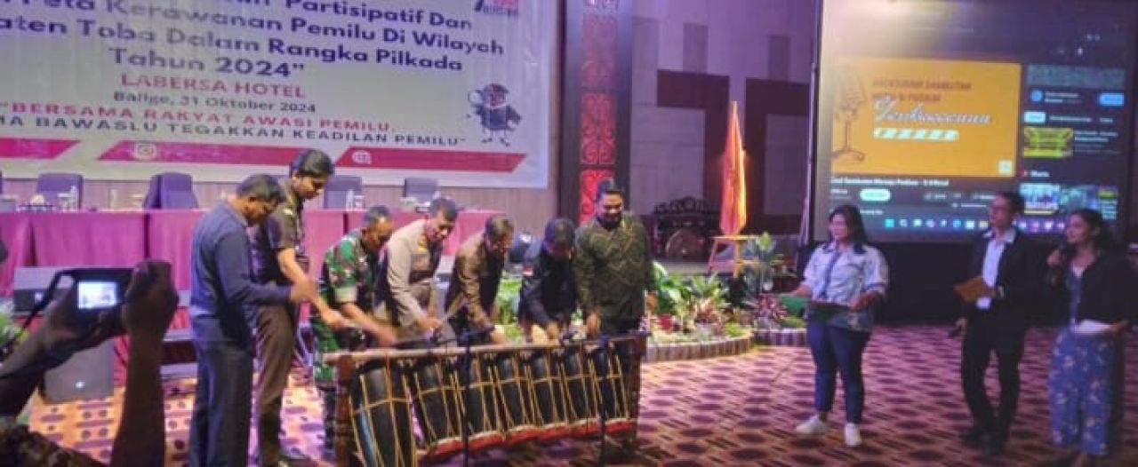 Bawaslu Toba Sosialisasi Peta Kerawanan Pilkada Toba Tahun 2024