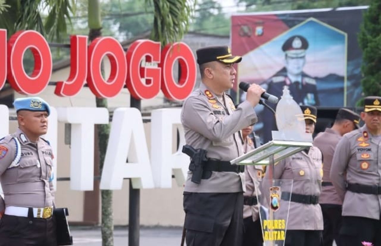 520 Personil Polres Blitar Untuk Amankan Pilkada Serentak
