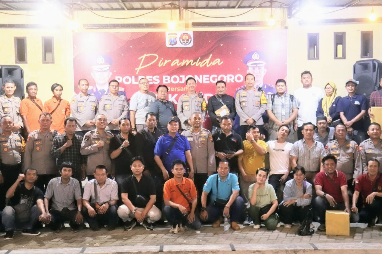 Gelar Piramida, Kapolres Bojonegoro Ajak Media Pererat Sinergitas dan Lomba Mancing