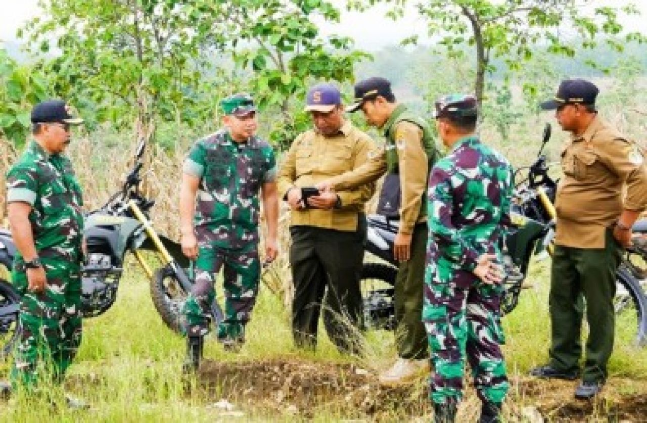 Dandim Bojonegoro Survei Lokasi Rencana Pembentukan Yon TP di Temayang