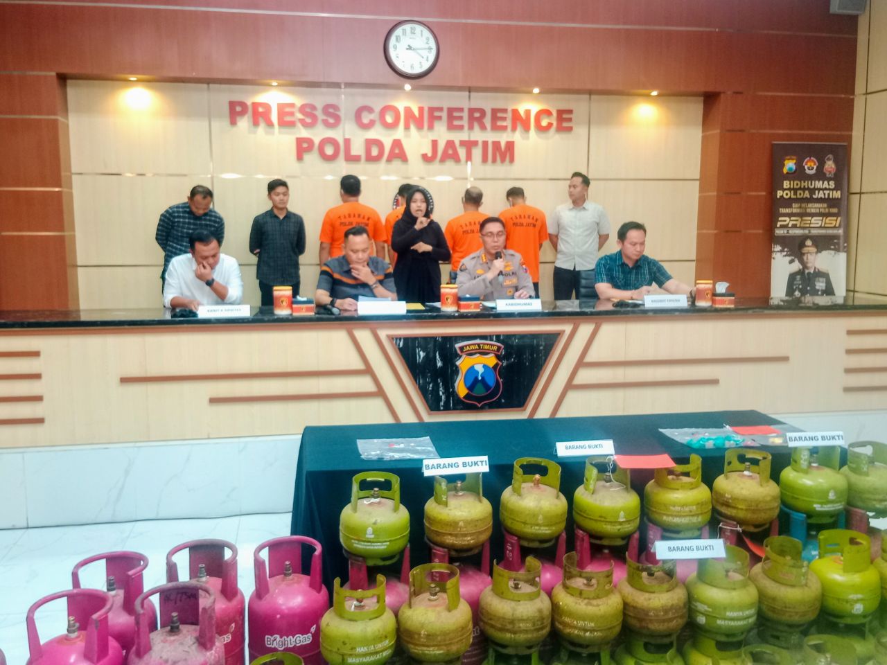 Jaringan Penyelewengan Gas LPG 3 Kg Terungkap, Polda Jatim Amankan Para Pelaku