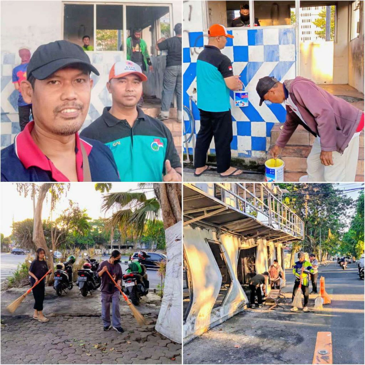 Surabaya Kembali Bangkit Lewat Gotong Royong Ojol dan Warga, Kapolrestabes dan Wali Kota Surabaya Apresiasi