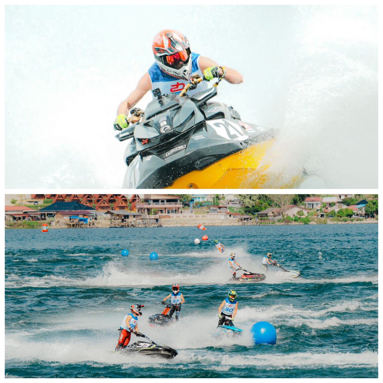 PEMBALAP EROPA DOMINASI MOTO 1 AQUABIKE WORLD CHAMPIONSHIP DI DANAU TOBA