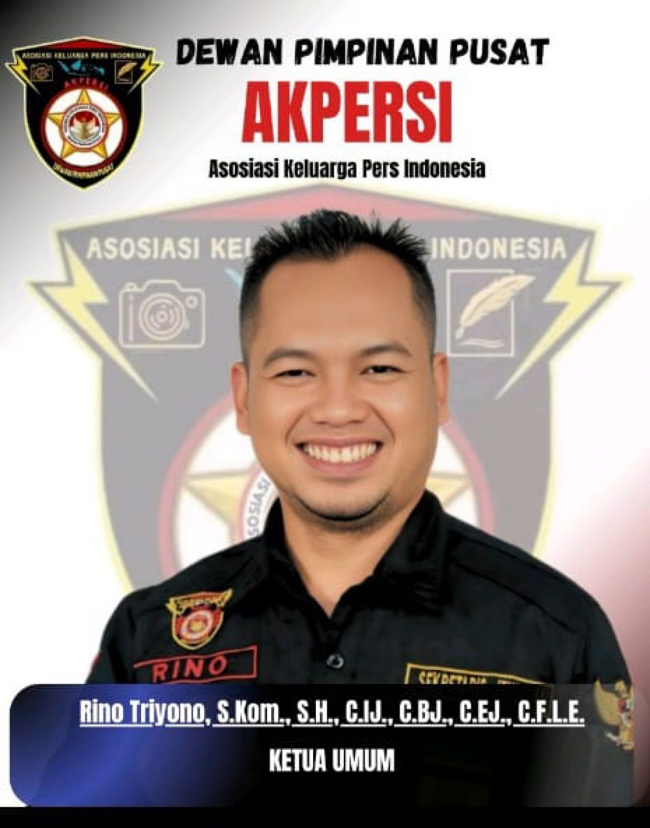 Ketum AKPERSI Rino Triyono Tegaskan Disiplin Organisasi: Instruksi Tegas untuk DPD dan DPC