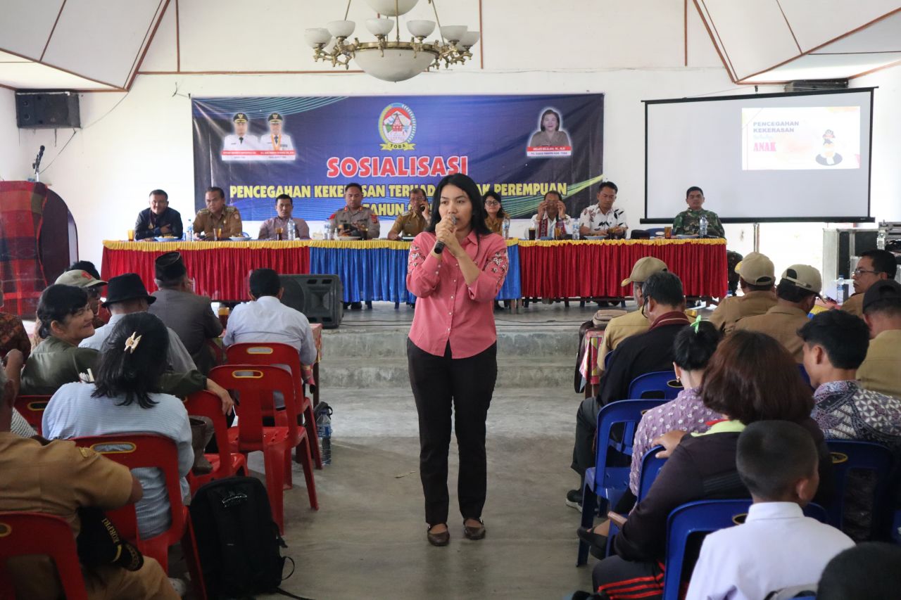 Kapolres Toba Jadi Narasumber Sosialisasi Pencegahan Kekerasan Perempuan dan Anak