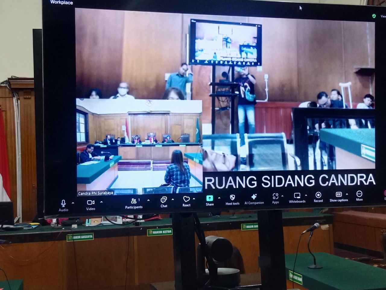 Pasca Kerusuhan, PN Surabaya Gelar Sidang Pidana Secara Daring