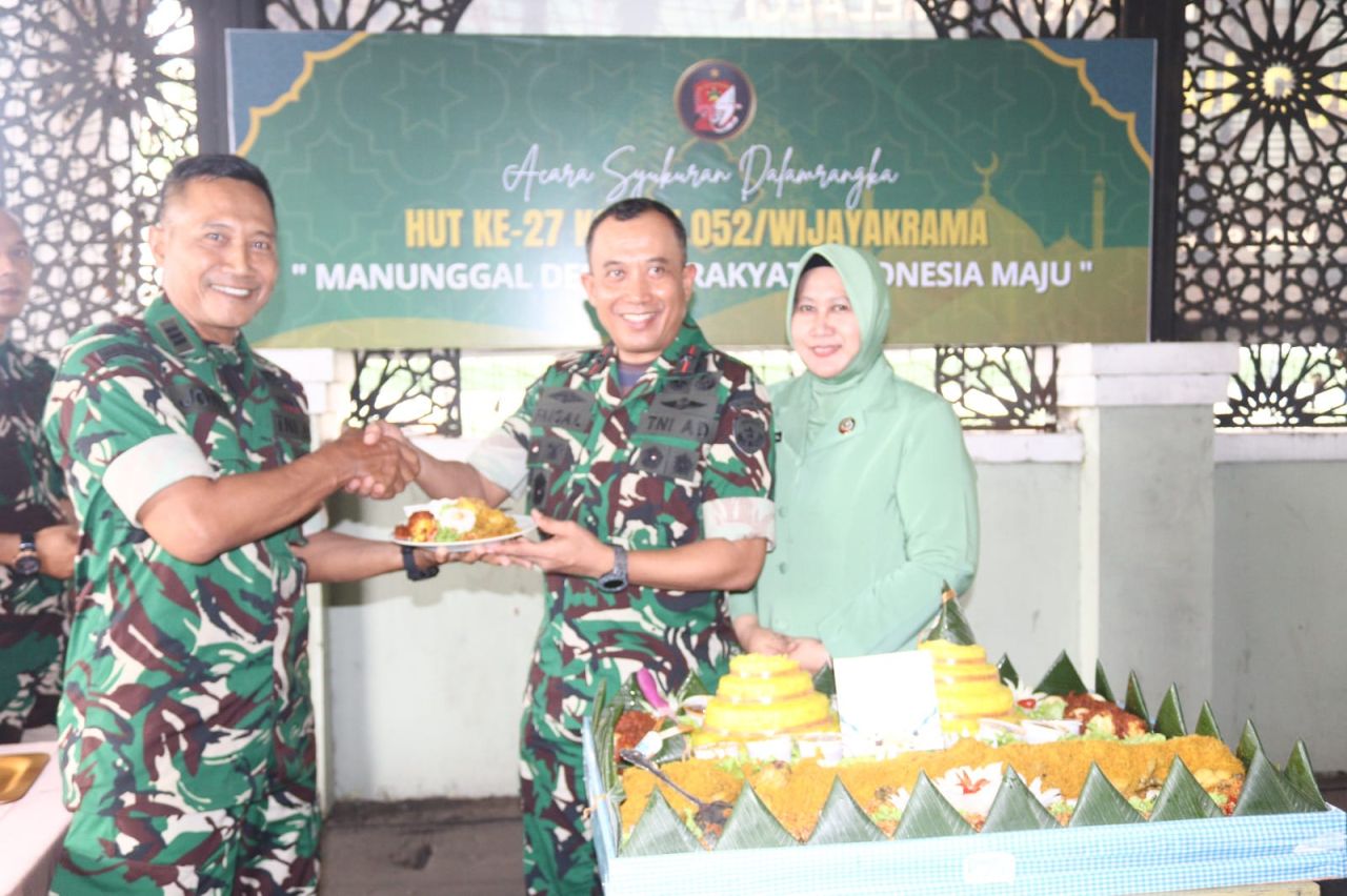 Korem 052/Wijayakrama Gelar Syukuran HUT ke-27: Manunggal dengan Rakyat, Indonesia Maju