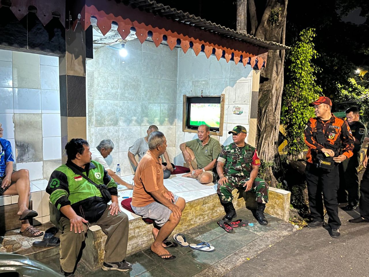 Kodim 0504/JS Gelar Patroli Poskamling Bersama Komduk