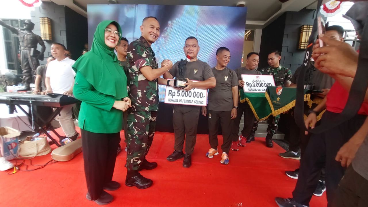 Koramil 05/Bantargebang Raih Juara 2 Koramil Terbaik di HUT ke-27 Korem 051/Wijayakarta