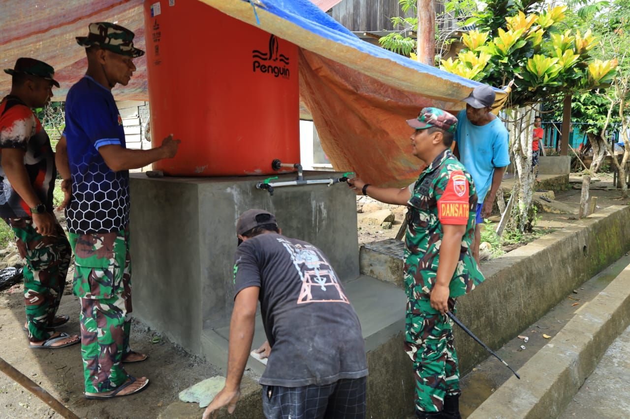 Dansatgas TMMD 126 Kodim 1505/Tidore Pantau Langsung Progres Pembangunan & Sasaran Tambahan