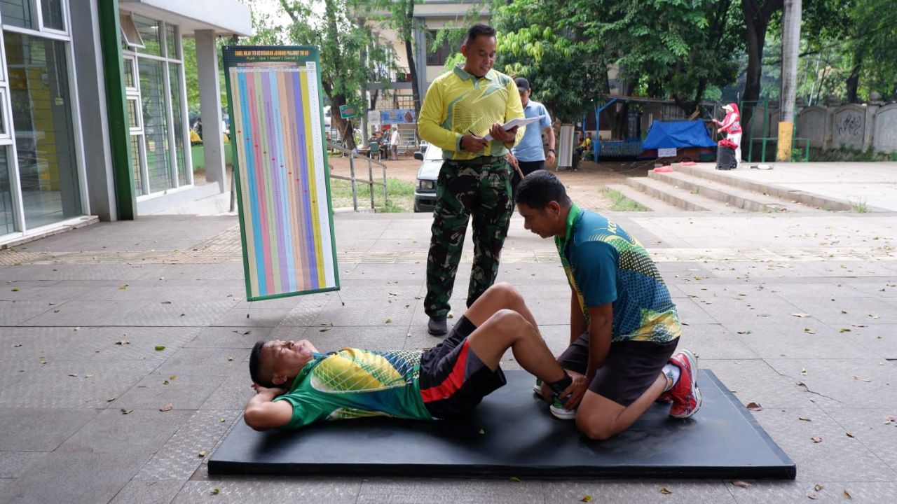 Uji Kesiapan Fisik Prajurit Kodim 0507/Bekasi Laksanakan Samapta Periodik