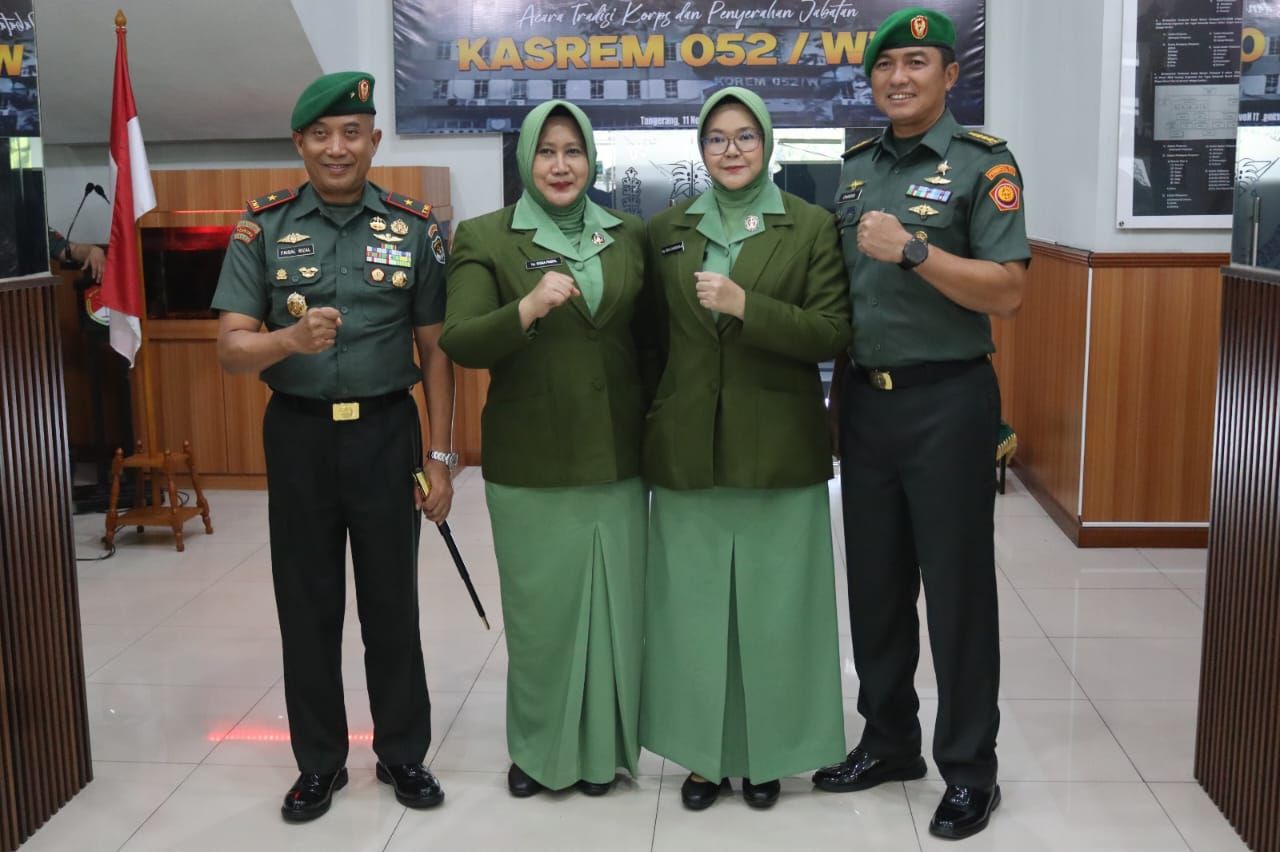 Danrem 052/Wijayakrama Pimpin Acara Penyerahan Jabatan Kasrem 052/Wkr