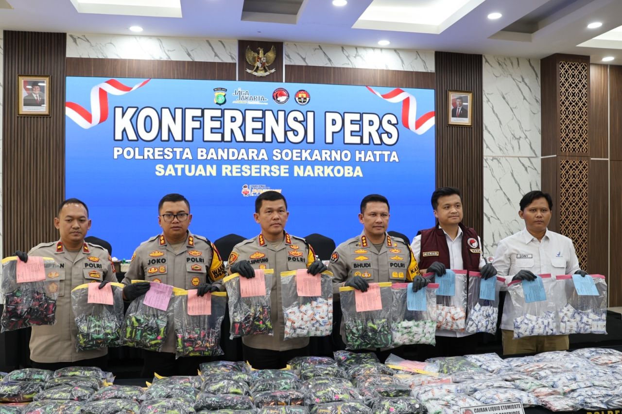 Polresta Bandara Soetta Bongkar Jaringan Vape Etomidate Rp 42,5 Miliar: Terbesar di Indonesia