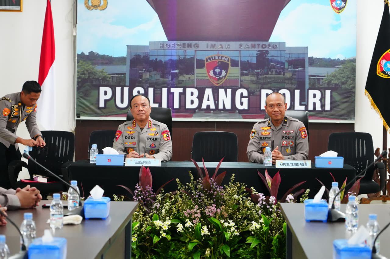 Wakapolri Tekankan Puslitbang Jadi Motor Reformasi Berbasis Riset