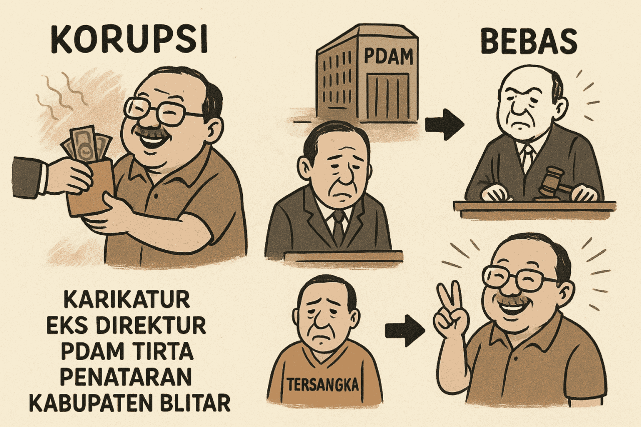 Dugaan Korupsi PDAM Tirta Penataran Kabupaten Blitar, Diputus Bebas dari Dakwaan Primair