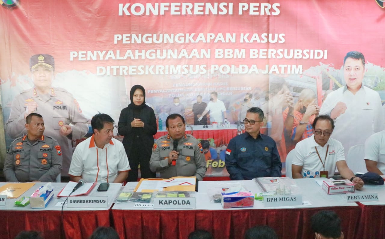 BBM Bersubsidi 45,5 Ton & 27 Tersangka Diamankan Polda Jatim