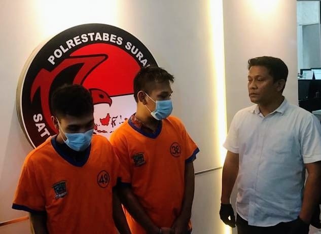 Polrestabes Surabaya Berhasil Menangkap Kurir Narkoba Sabu 1 Kg