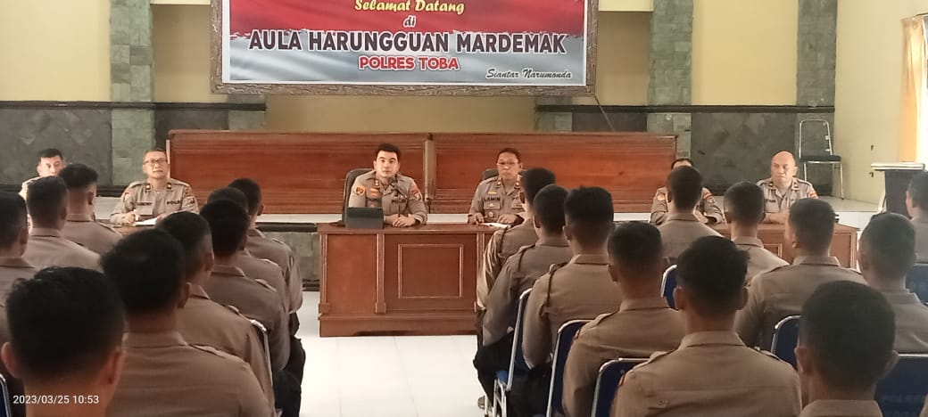 Kapolres Toba Beri Arahan Kepada 50 Bintara Baru
