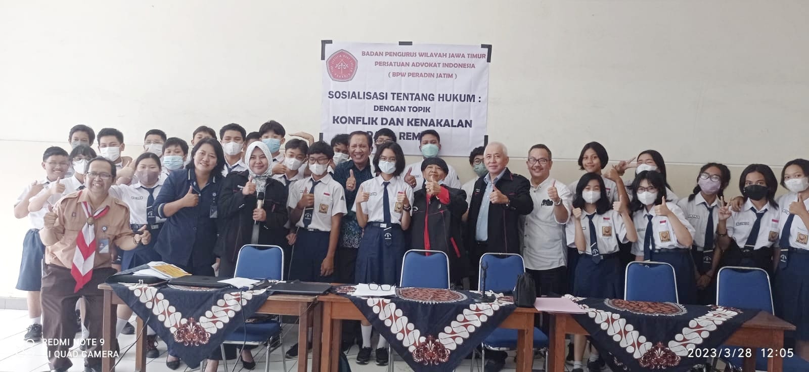 BPW Peradin Jatim Edukasi Hukum Sejak Dini di SMP Santo Yosef Tarakanita Surabaya