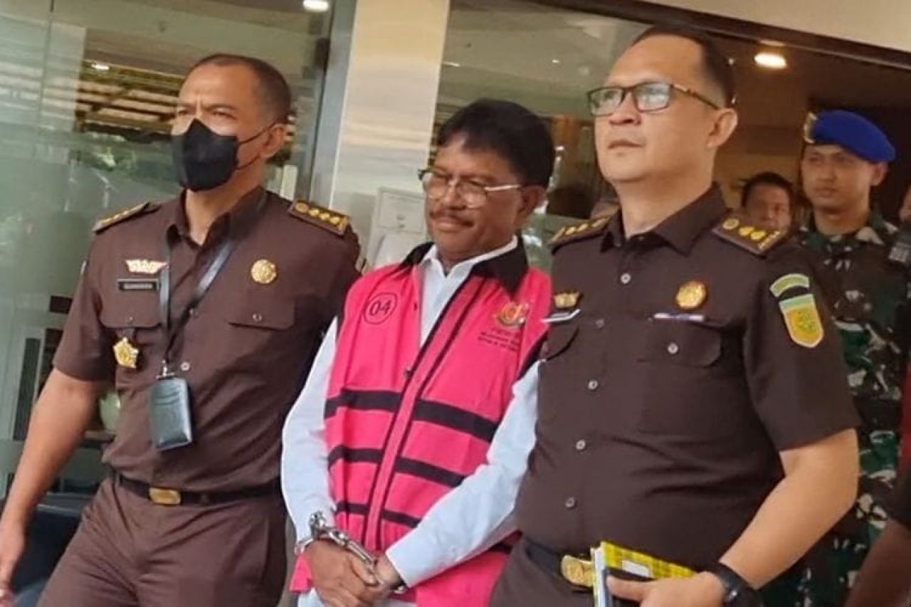 Kejagung Tetapkan Menkominfo Johnny G Plate Jadi Tersangka Kasus Korupsi BTS 4G Bakti Kominfo