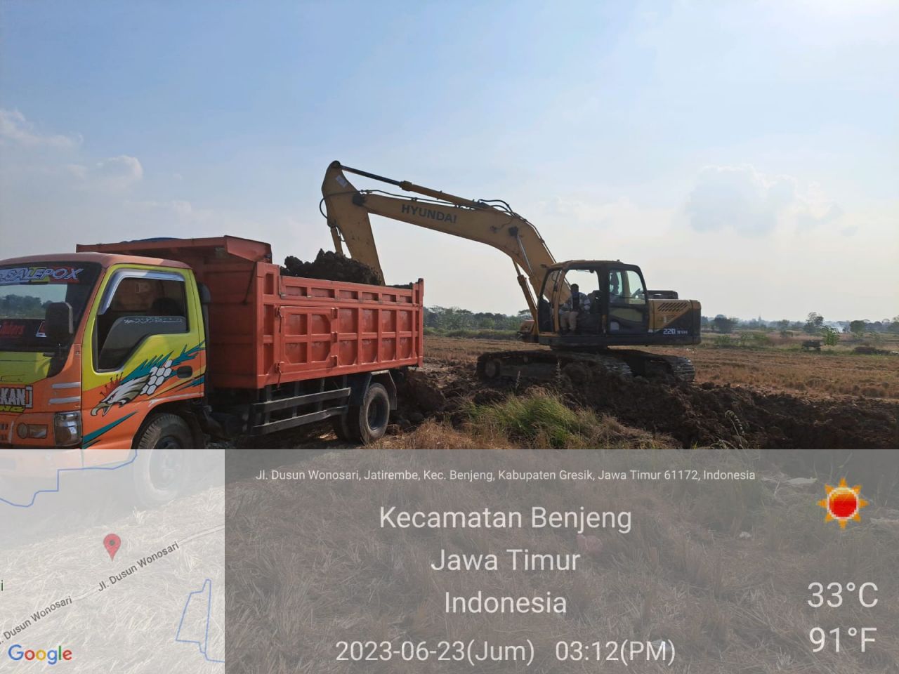 Diduga Aktivitas Galian C Illegal di Desa Jatirembe-Gresik, Dwi Heri Mustika: Jika Terbukti Illegal Harus Ditutup