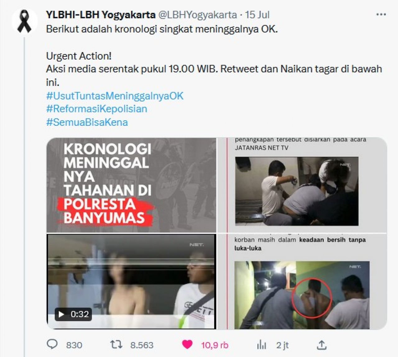 Tahanan Polresta Banyumas Tewas, 10 Tahanan Ditetapkan Tersangka, Kabid Humas Jateng: 8 Anggota Berpotensi Pidana