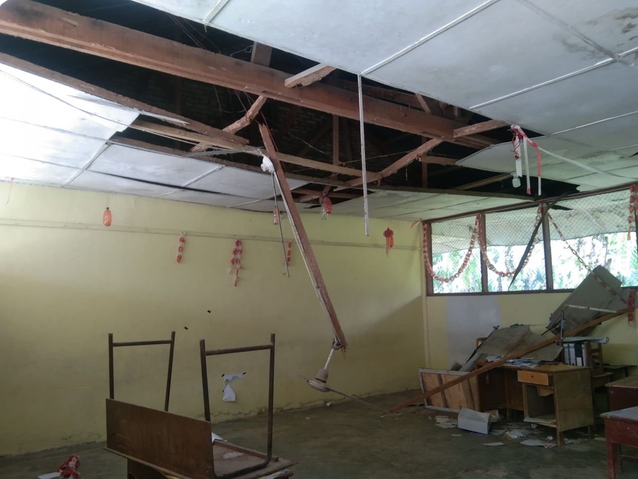 Kondisi SDN 010036 Perk.Seidadap, Kecamatan Seidadap, Kabupaten Asahan Sangat Memprihatinkan