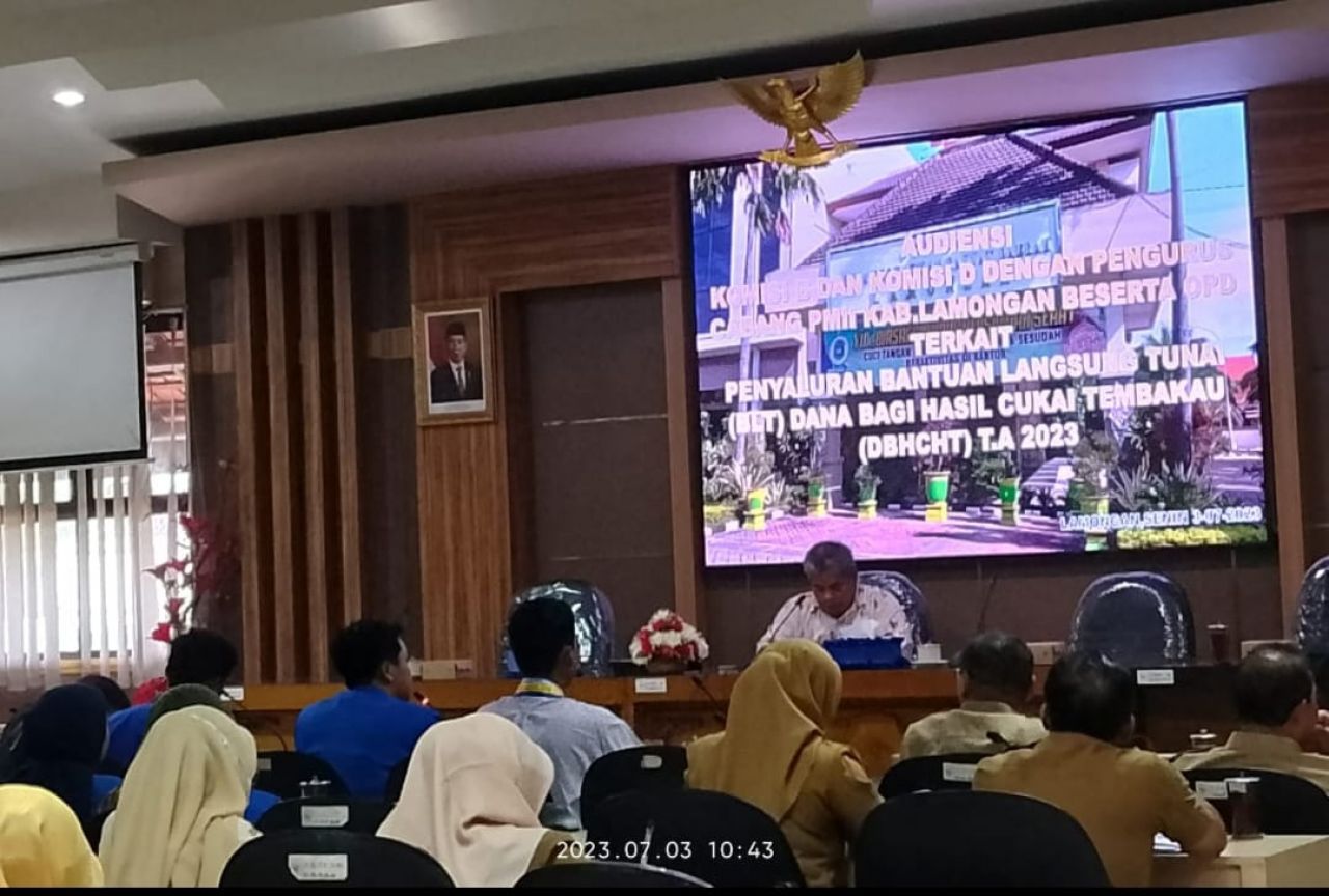Penyaluran BLT Cukai Diduga Tak Tepat Sasaran, PC. PMII Lakukan Hearing Desak Dinsos Lamongan Dievalusi