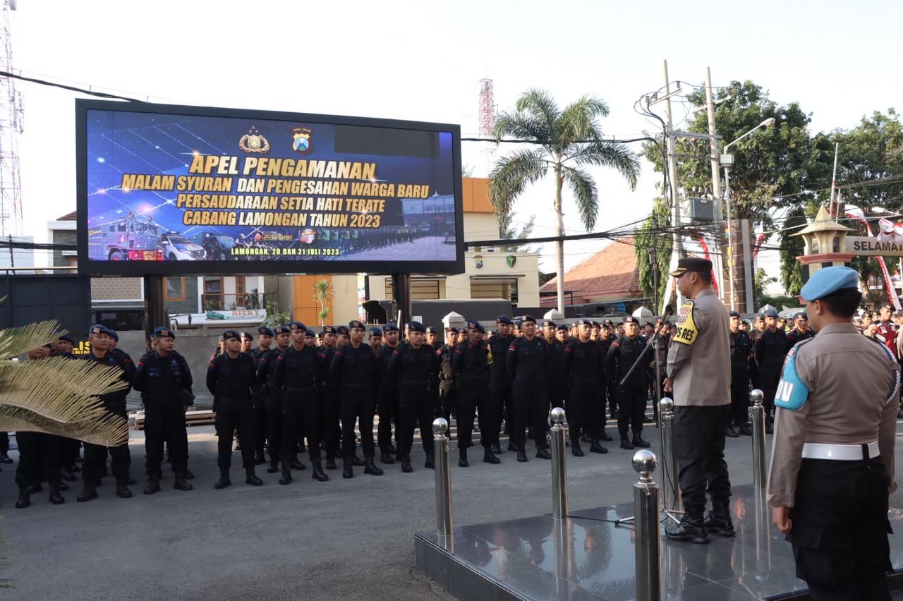 Gelar Apel Pengamanan, Kapolres Lamongan Berharap Kamtibmas Tetap Kondusif
