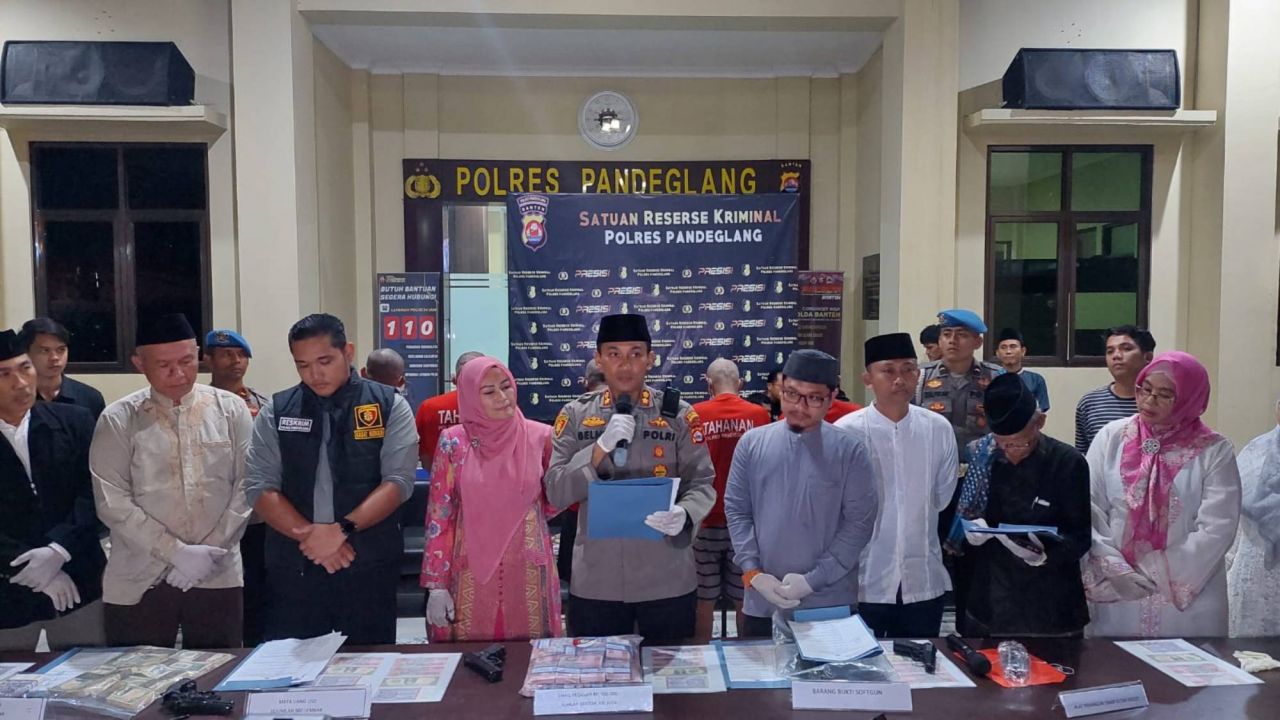 15 Triliun Uang Palsu Beredar, Polres Pandeglang Ringkus 5 Tersangka