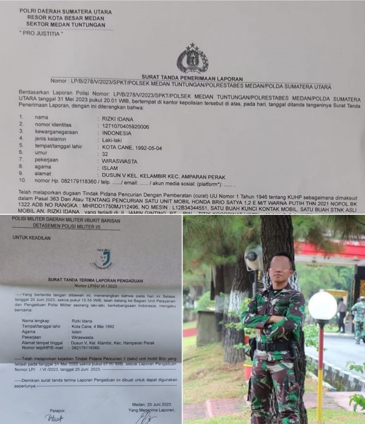 Gegara Mobil Dibawa Kabur Oknum TNI, Warga Amparan Perak Upload Video Surat Terbuka Kepada Jokowi