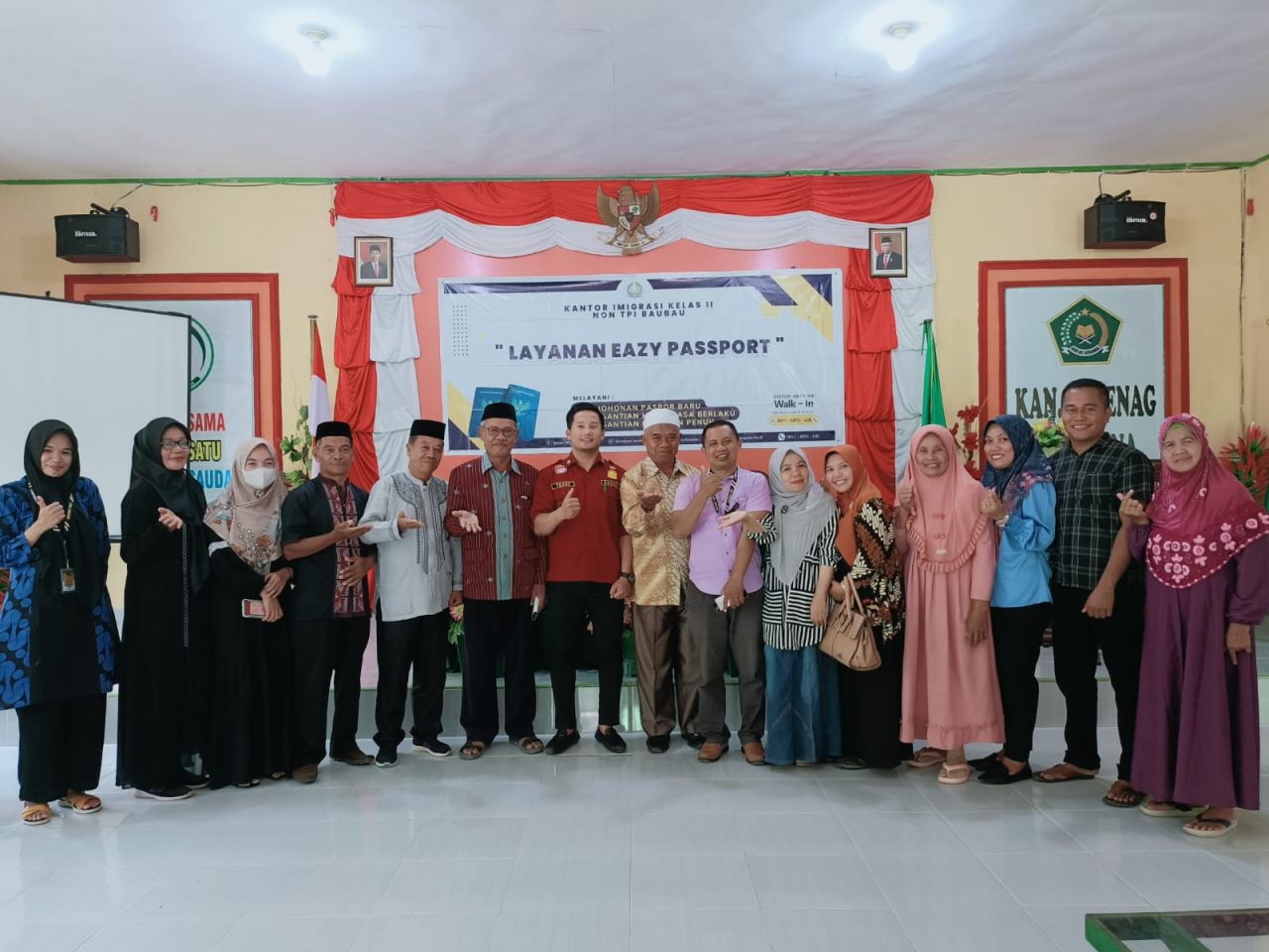 Imigrasi Baubau Laksanakan Eazy Passport ke Kemenag Muna