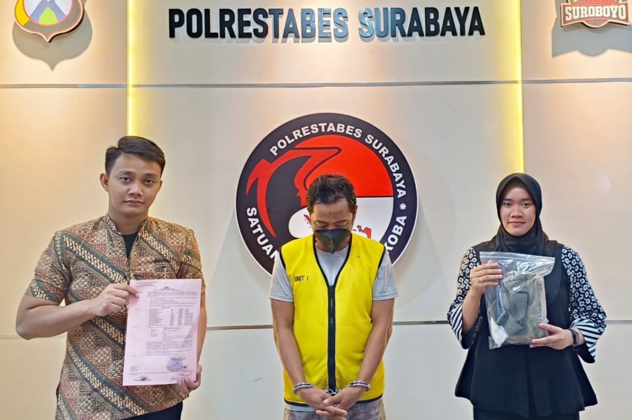 Polrestabes Surabaya Ringkus Tersangka Narkoba di Pasar Sepanjang, Amankan 30 Gram Sabu Sabu