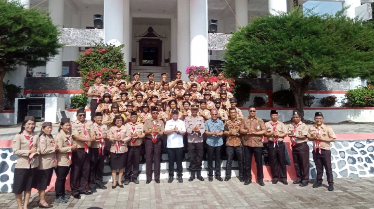 Kontingen Kwartir Cabang Gerakan Pramuka Kabupaten Toba ke Bumi Perkemahan Cibubur Mengikuti Raimuna Nasional XII