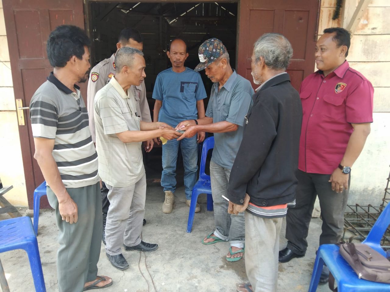 Kapolres Toba Berikan Bantuan Pembangunan Gereja GKPI Aek Bolon