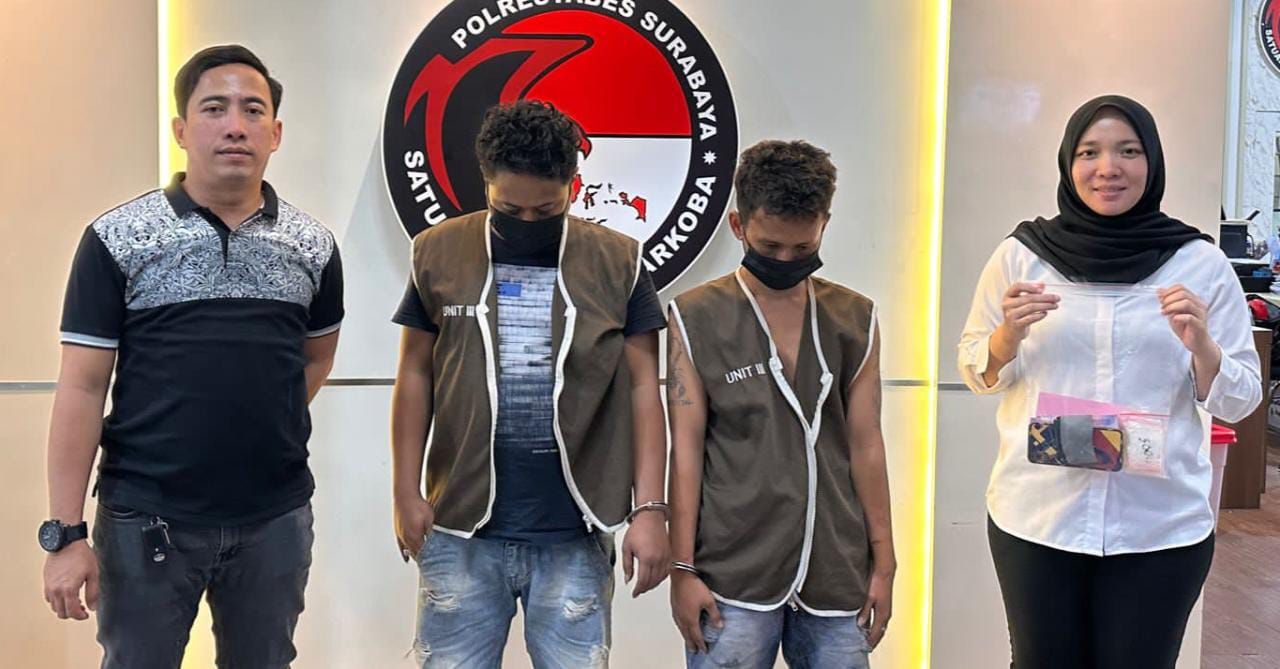 Polrestabes Surabaya Menangkap Pengedar Narkoba di Jalan Kunti, Amankan Sabu Sabu ± 6,13 Gram