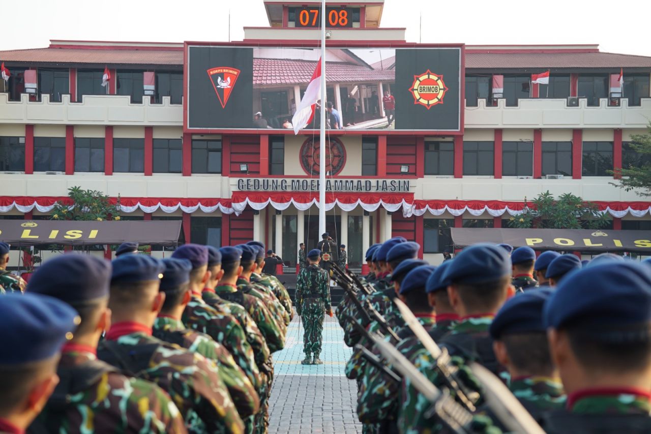 Semangat Nasionalisme, Korbrimob Polri Peringati HUT Ke-78 RI
