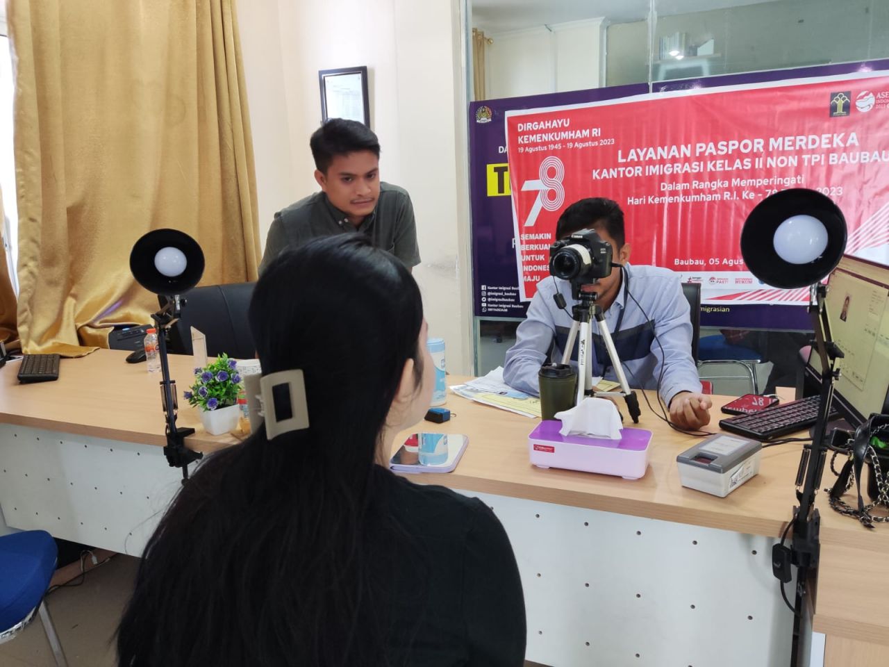 Imigrasi Baubau Gelar Pelayanan Paspor Merdeka Guna Memudahkan Masyarakat