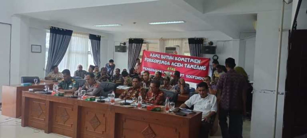 Para Datok Penghulu di Kabupaten Aceh Tamiang Minta Pengukuran Ulang Terkait Perpanjangan Izin HGU PT Socfindo