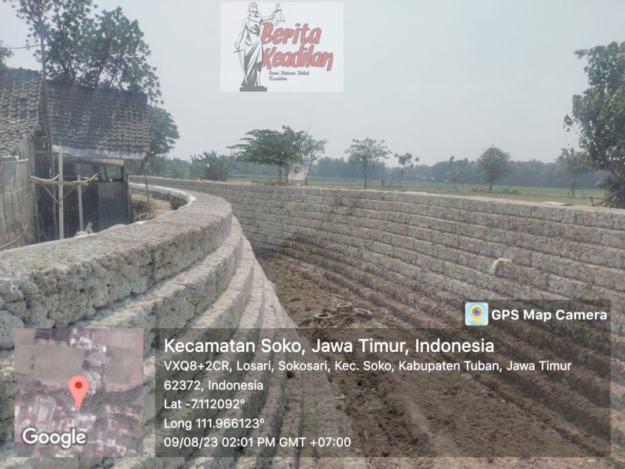 Proyek Bronjong Sungai di Sokosari Tuban Diduga Kurangi Volume Pekerjaan